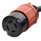 Ac Works SOOW; Cold Weather Extension Cord, 12 AWG, Indoor/Outdoor, 12/4, 1 Outlets, L14-20R, Black, Rubber L1420PR-010 - alternate 6